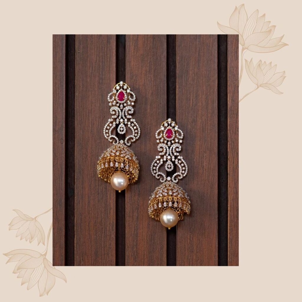 Diamond Jhumka 