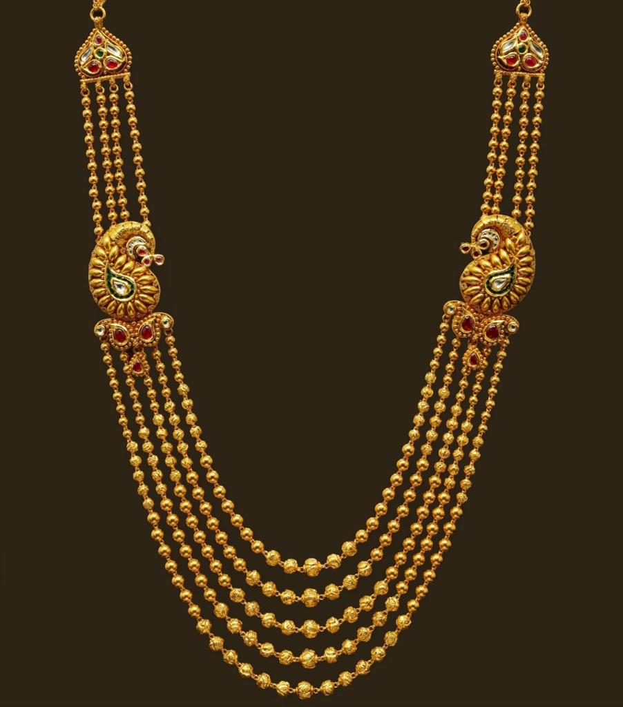 Gold Plated Gundla Mala Necklace