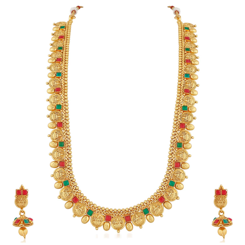 Gold Plated Kasu Mala Necklace