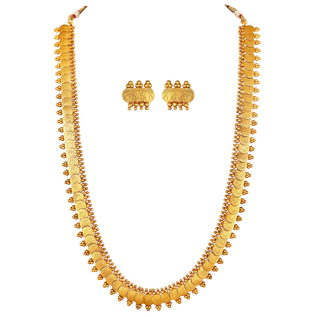 Gold Plated Kasu Mala Necklace