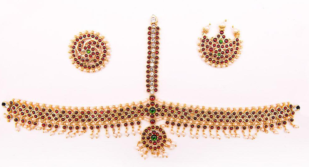 Traditional Kemp Jewellery |Bharatanatyam Jewellery