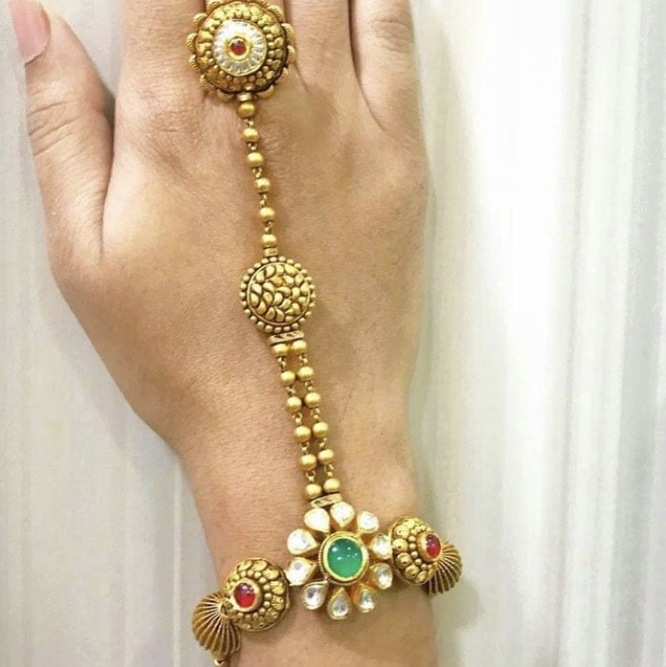 Haath Phool |Hand harness|Slave bracelet|Finger ring bracelet|Hand Chain Jewellery