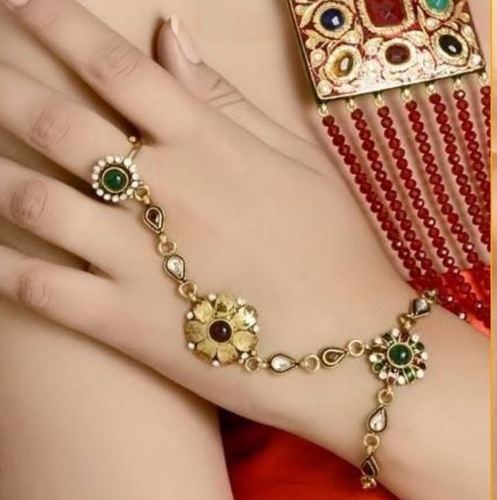 Haath Phool |Hand harness|Slave bracelet|Finger ring bracelet|Hand Chain Jewellery