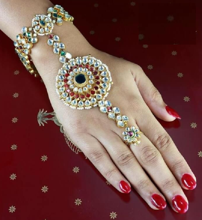 Haath Phool |Hand harness|Slave bracelet|Finger ring bracelet|Hand Chain Jewellery