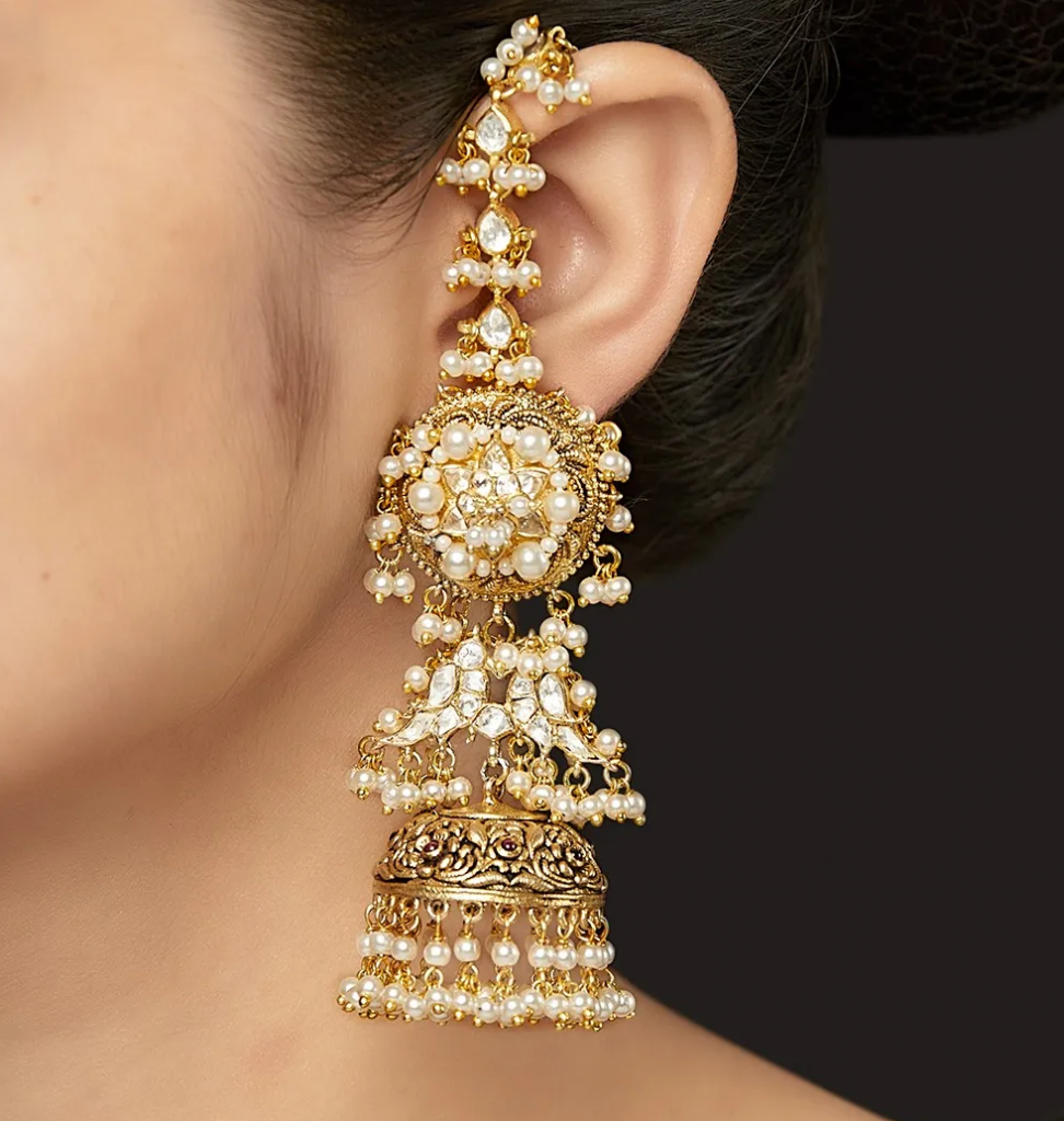 Ananya Gold Chain Ear Cuffs  Chain Gold Cuff Earrings  CaratLane