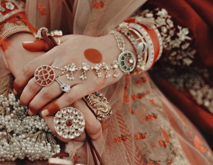 Haath Phool |Hand harness|Slave bracelet|Finger ring bracelet|Hand Chain Jewellery