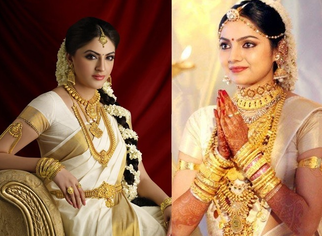 Kerala Bridal Jewellery|Traditional Kerala Jewellery|Traditional Kerala Saree