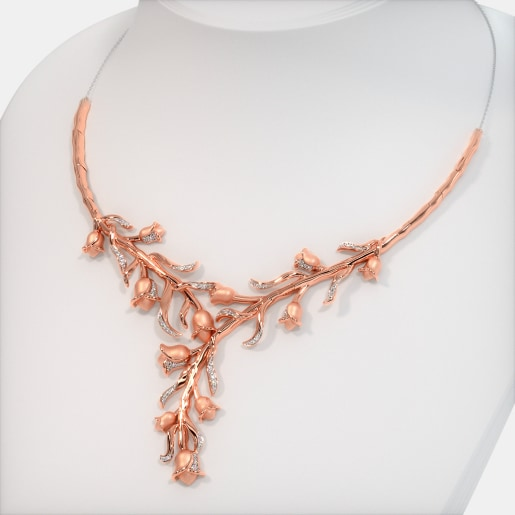 Rose gold necklace Designs