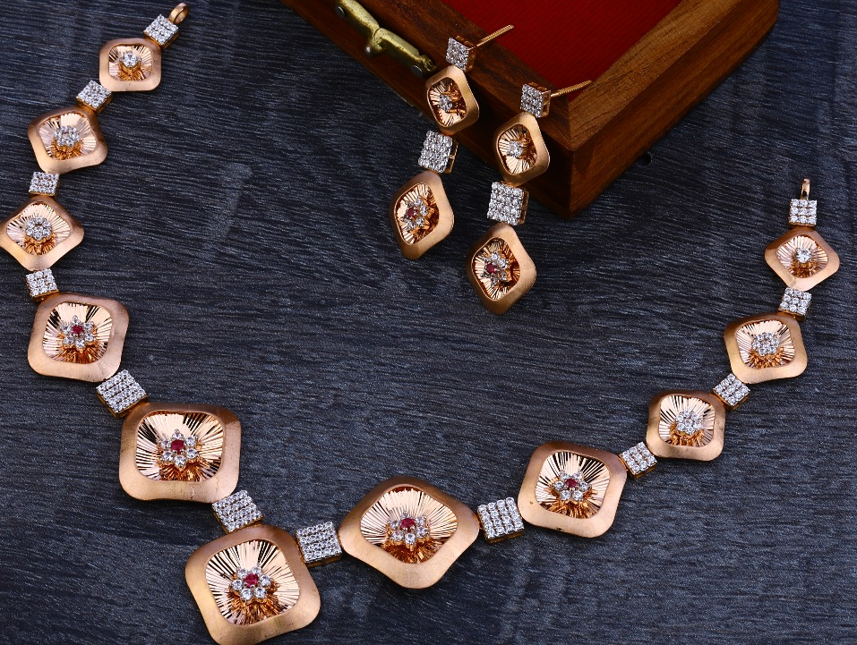 Rose gold necklace Designs