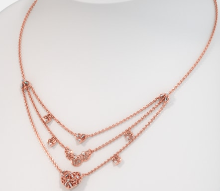 Rose gold necklace Designs