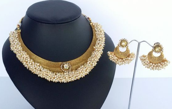 Pearl bunch Necklace Designs