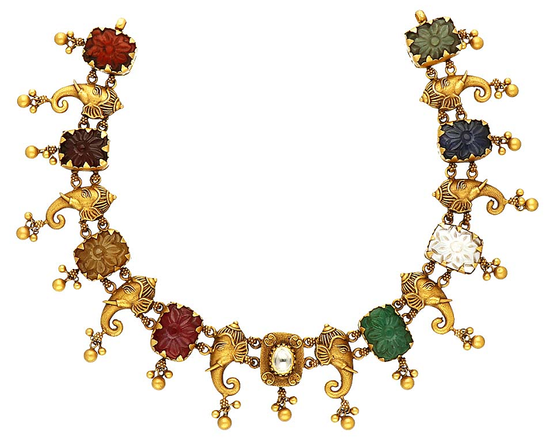 Navratna Necklace Designs