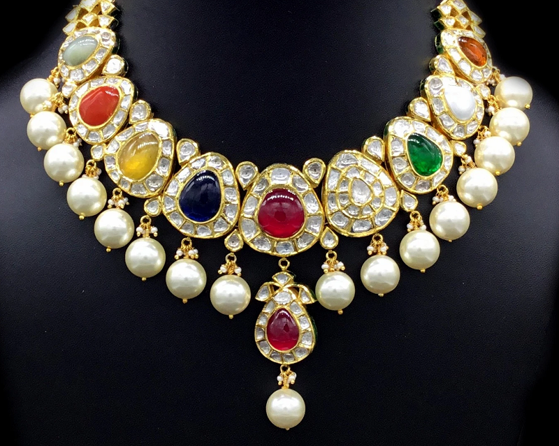 Navratna Necklace Designs