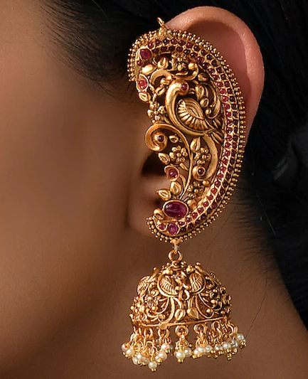 Traditional Bengali Jewellery|Kaan earrings