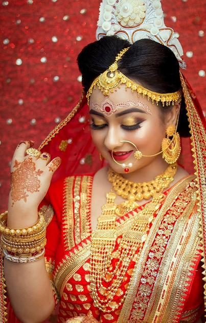 Traditional Bengali Jewellery|Saath Noli Haar|Layered gold necklace