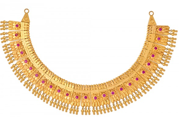 Poothali Mala in gold