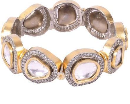 Polki bracelet|Polki diamond jewellery in gold