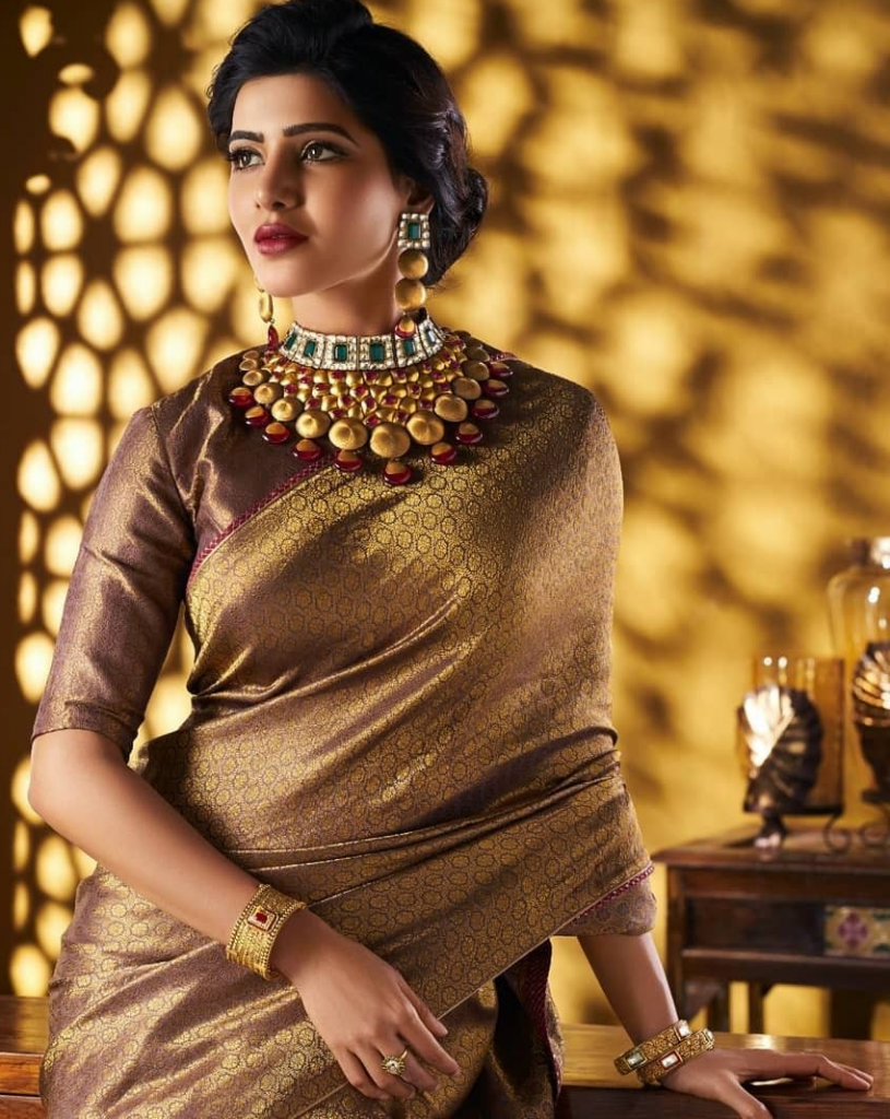 Samantha Ruth Prabhu| Latest Choker Necklace| Designer Necklace in Gold