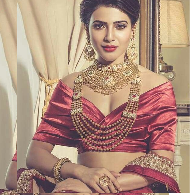 Samatha Ruth Prabhu | latest choker necklace | Gundla Hara in Gold