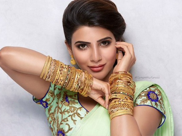 Samantha Ruth Prabhu|Gold Bangles|Khazana Jewellery|NAC Jewellery
