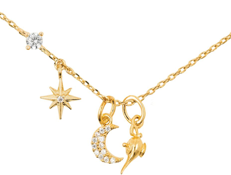 Charm Necklace Designs|Moon Charm|Star Charm