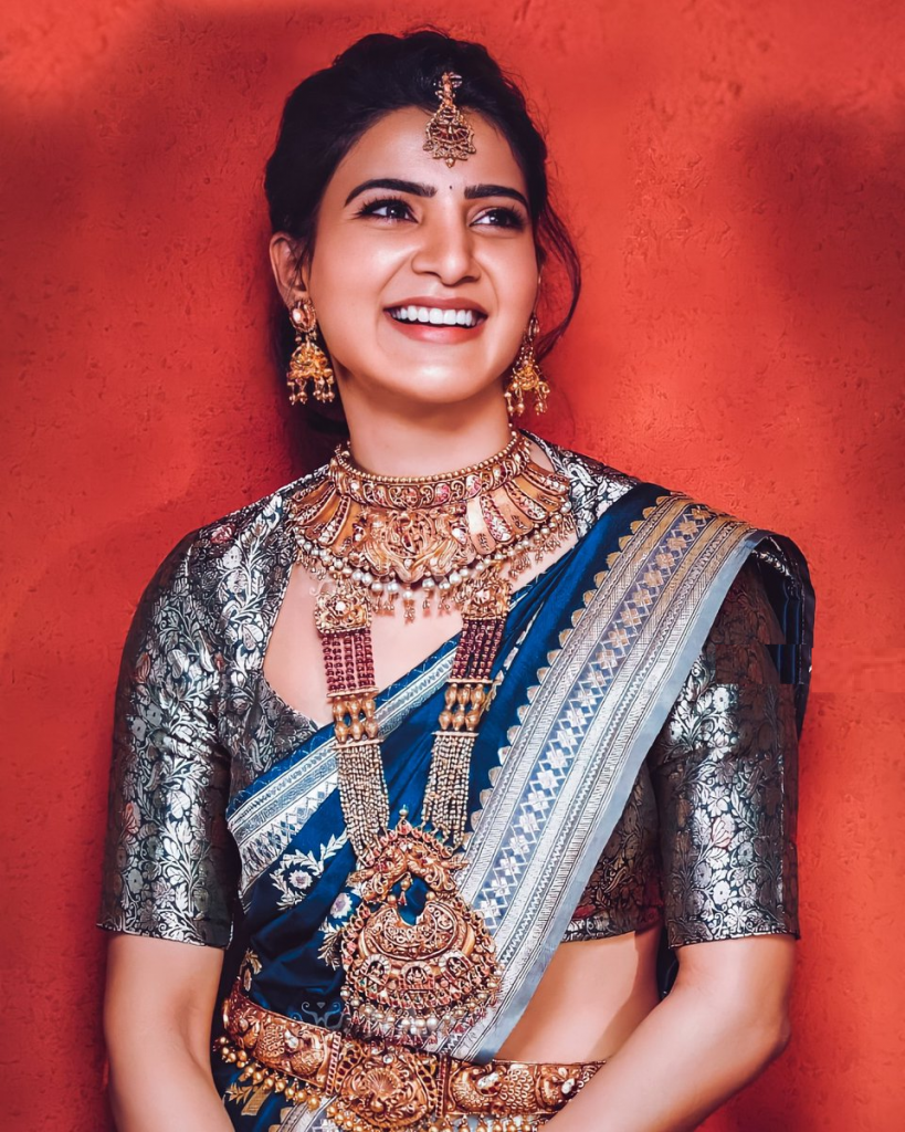 Samantha Ruth Prabhu| Latest Gold Choker Necklace|Temple Jewellery| Long Necklace Designs