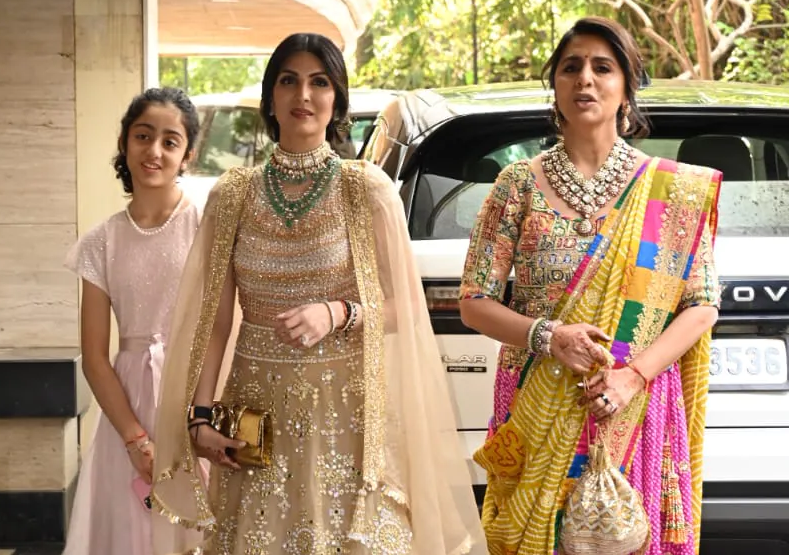 Alia Ranbir Wedding|Neetu Kapoor|Ridhima Kapoora|Samara Sahni