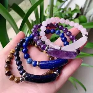 Natural healing crystal bracelet