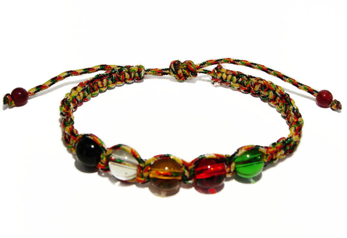 Natural healing crystal bracelet|5 element crystal bracelet