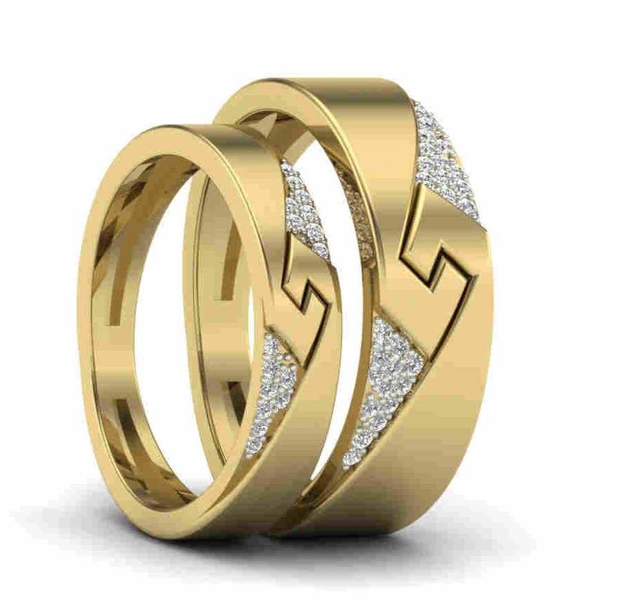 Golden Glowing in Love Couple Rings – GIVA Jewellery