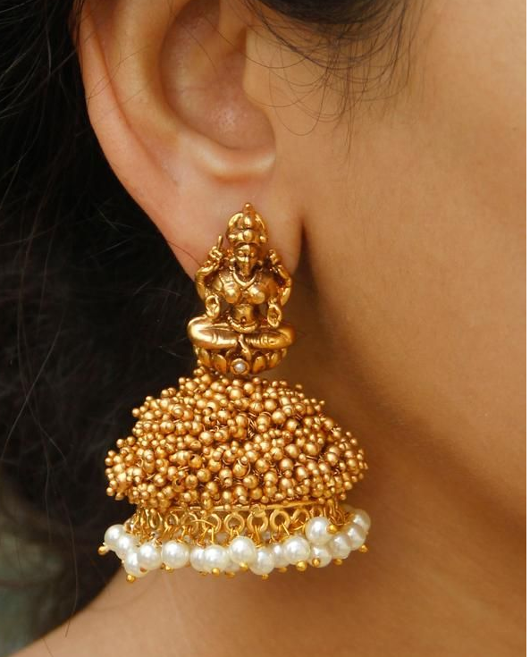 Pin on Gold earrings designs  Chowdhury Gold