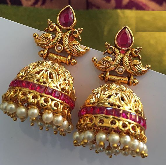 60 New Bridal Gold Jhumka Designs   2023 Models  South India Jewels