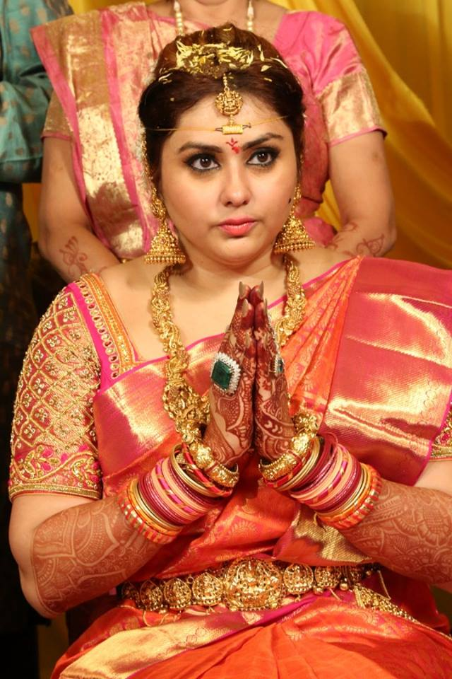 South Indian Bridal Jewelry|Actress Namitha Wedding