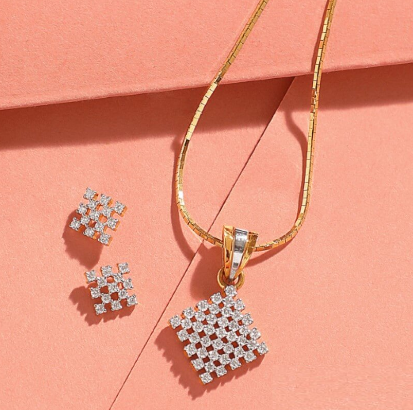 Diamond Pendant Designs| Diamond Pendant set