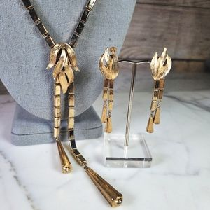 Bolo Tie Necklace Gold| shoestring necktie| Bola tie