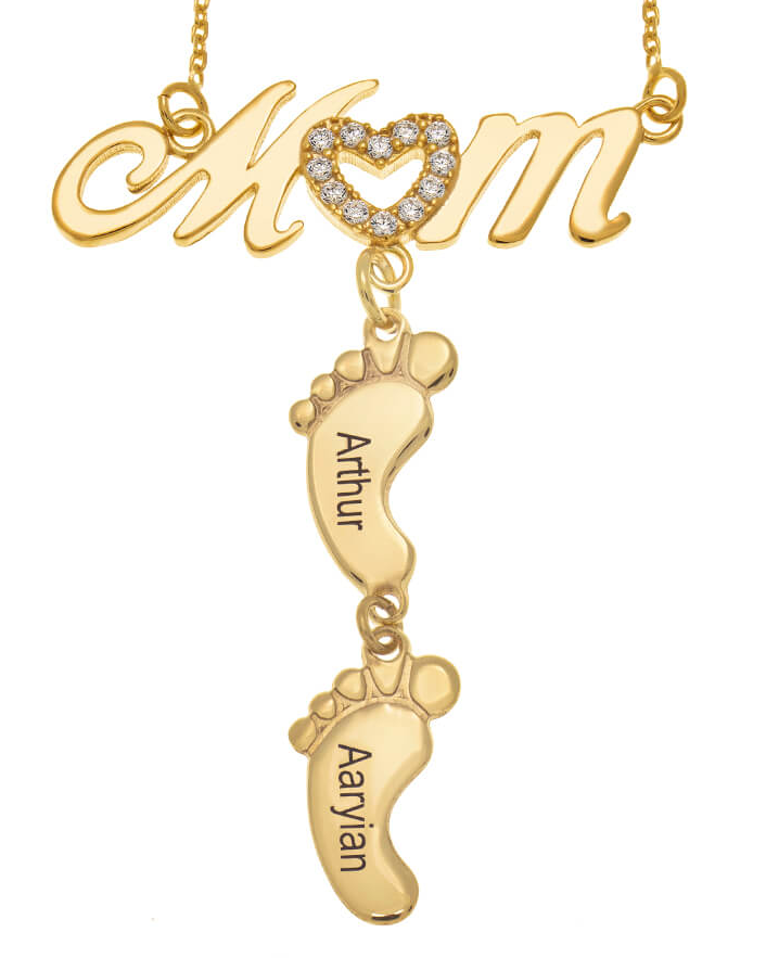 Mom Pendant Gold