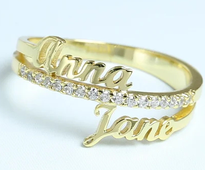 Personalized Name Engagement Ring Ideas | Couple rings