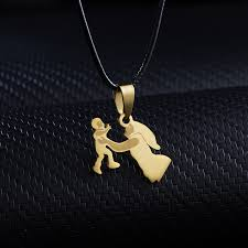 Mom Pendant Gold