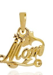 Mom Pendant Gold