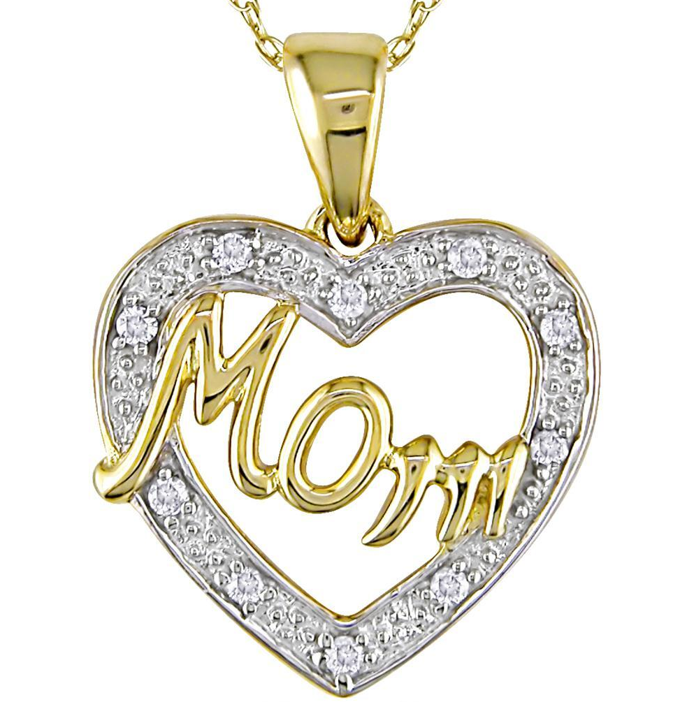Mom Pendant Gold