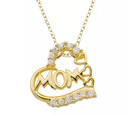 Mom Pendant Gold