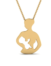 Mom Pendant Gold
