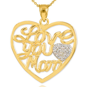Mom Pendant Gold