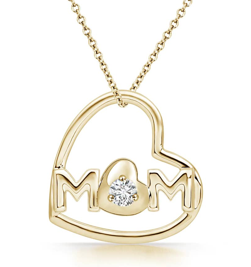 Mom Pendant Gold