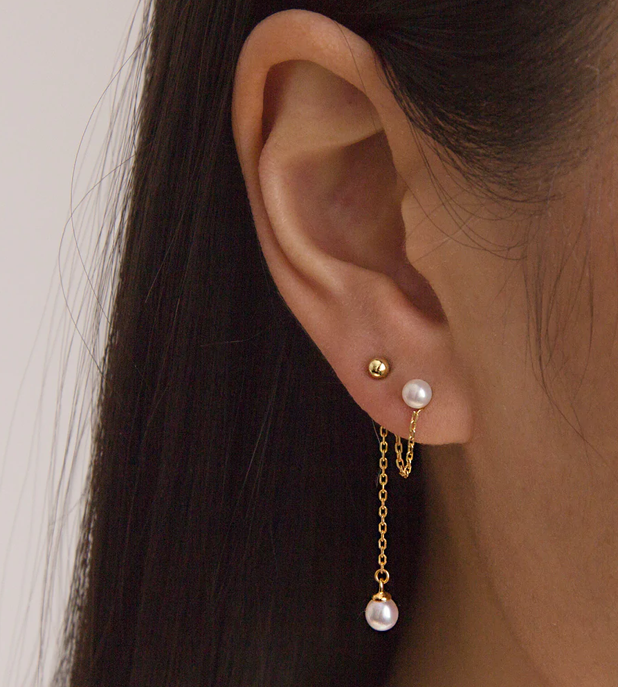 Latest Ear Jacket Earring Designs Gold