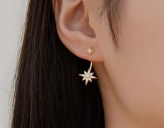 Latest Ear Jacket Earring Designs Gold