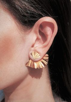 Latest Ear Jacket Earring Designs Gold