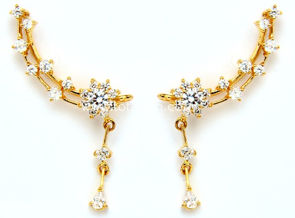 Cuff Earrings Gold/Ear Cuff Earrings