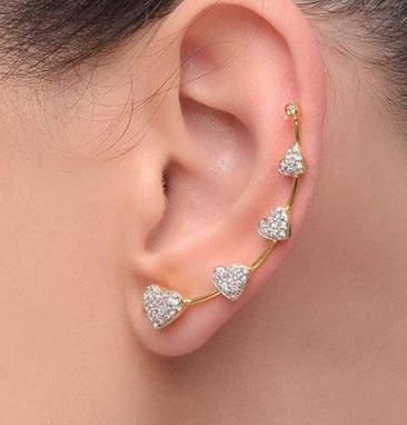 Cuff Earrings Gold/Ear Cuff Earrings