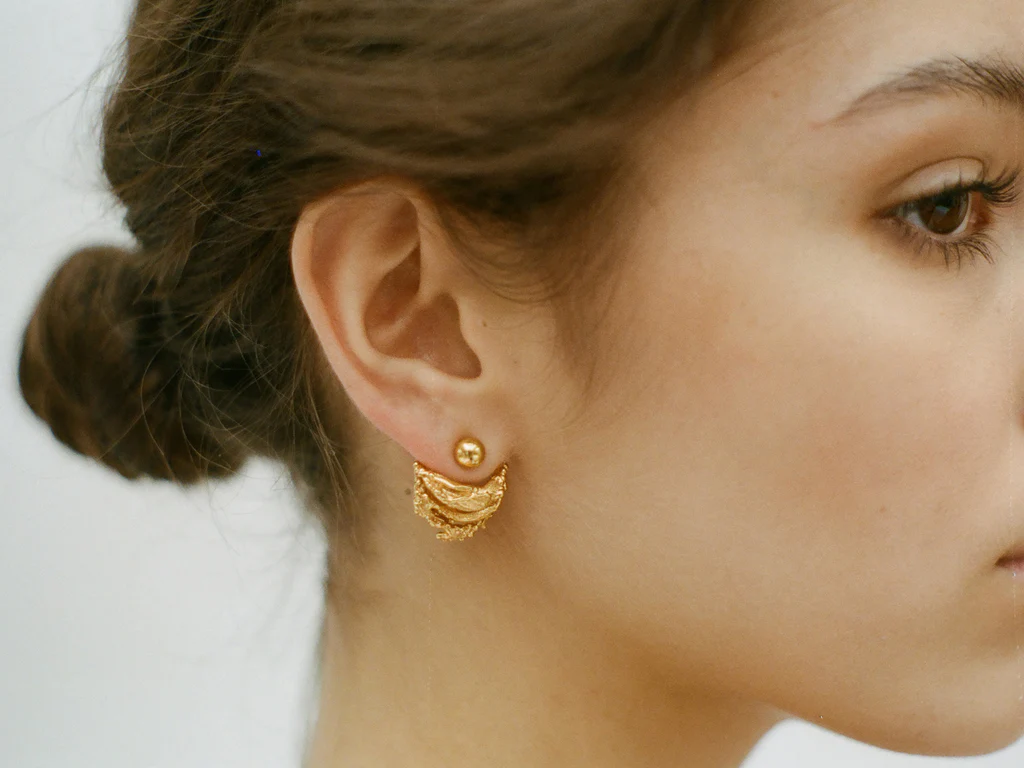 Latest Ear Jacket Earring Designs Gold